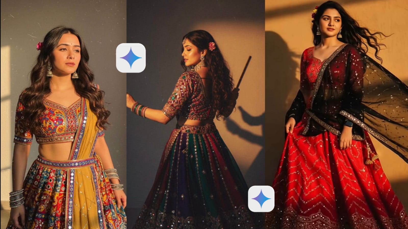 Trending Garba Style Retro Photo Prompt 2025