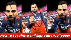 Virat Kohli's signature wallpaper